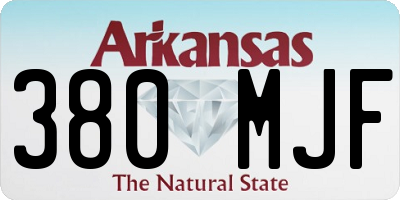 AR license plate 380MJF