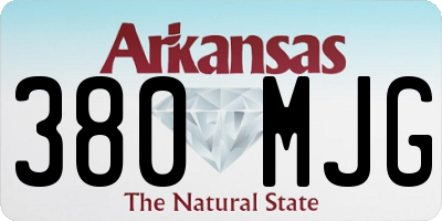 AR license plate 380MJG