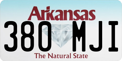 AR license plate 380MJI