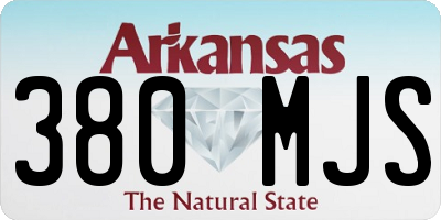 AR license plate 380MJS