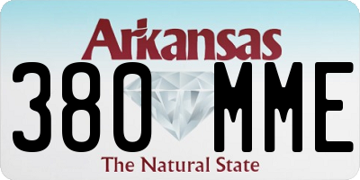 AR license plate 380MME