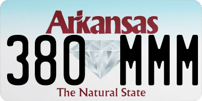 AR license plate 380MMM