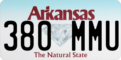 AR license plate 380MMU