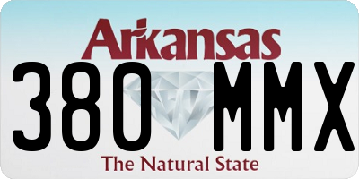AR license plate 380MMX
