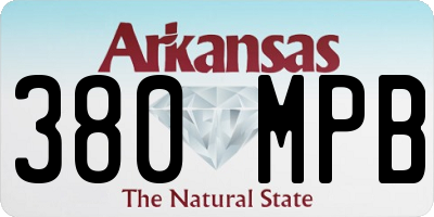 AR license plate 380MPB