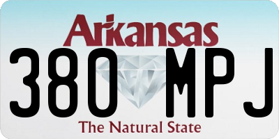 AR license plate 380MPJ