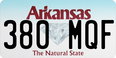 AR license plate 380MQF
