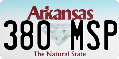 AR license plate 380MSP