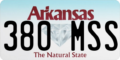 AR license plate 380MSS