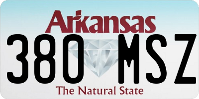 AR license plate 380MSZ