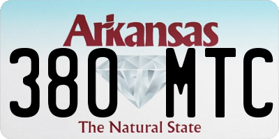 AR license plate 380MTC