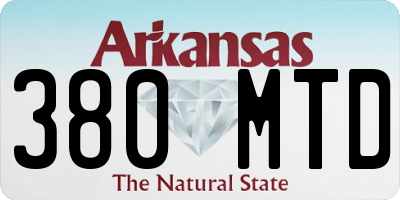 AR license plate 380MTD