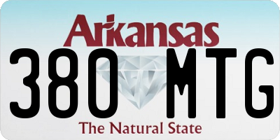 AR license plate 380MTG