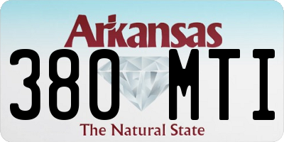 AR license plate 380MTI