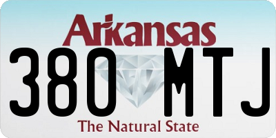 AR license plate 380MTJ