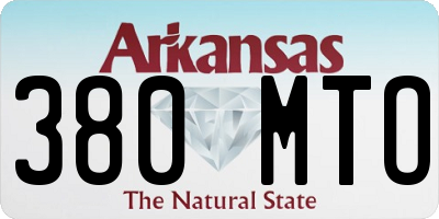 AR license plate 380MTO