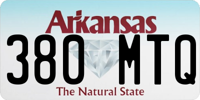 AR license plate 380MTQ