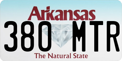 AR license plate 380MTR