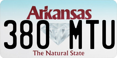 AR license plate 380MTU