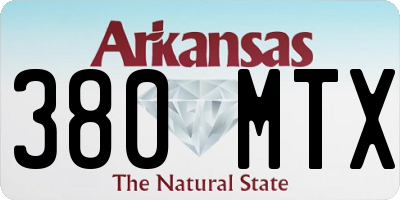 AR license plate 380MTX