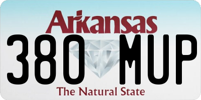 AR license plate 380MUP