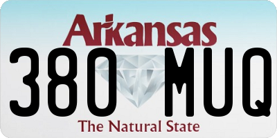 AR license plate 380MUQ