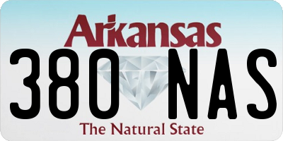 AR license plate 380NAS