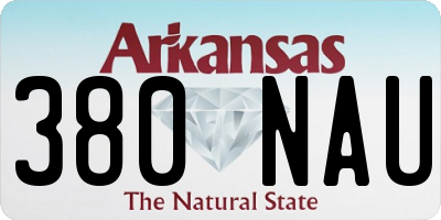 AR license plate 380NAU