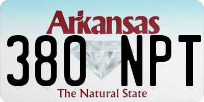 AR license plate 380NPT