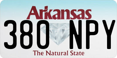 AR license plate 380NPY