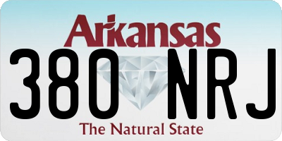 AR license plate 380NRJ