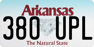 AR license plate 380UPL