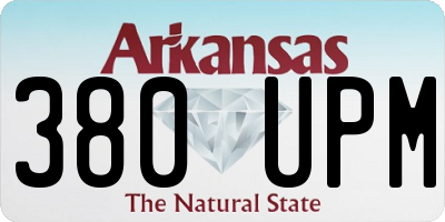 AR license plate 380UPM