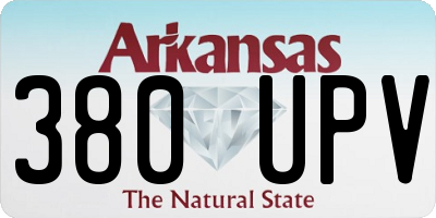 AR license plate 380UPV