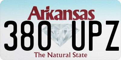 AR license plate 380UPZ