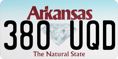 AR license plate 380UQD