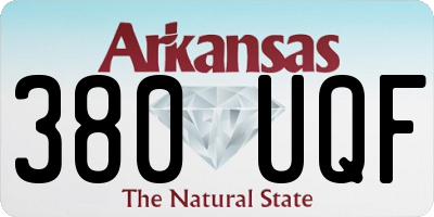 AR license plate 380UQF