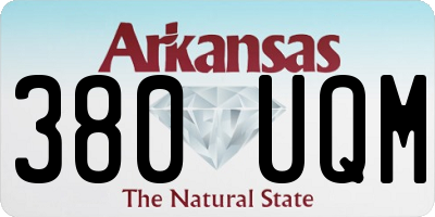 AR license plate 380UQM