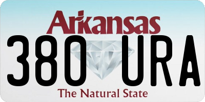 AR license plate 380URA