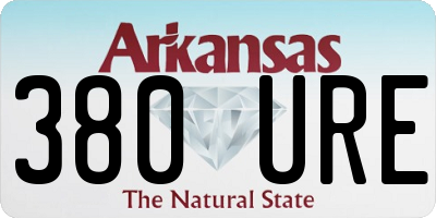 AR license plate 380URE