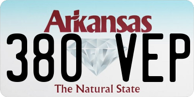 AR license plate 380VEP