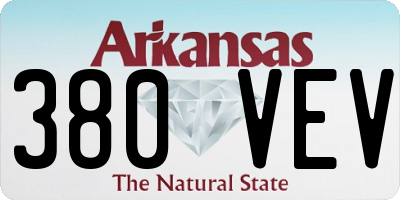 AR license plate 380VEV