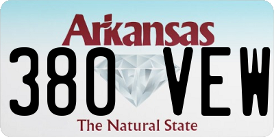 AR license plate 380VEW