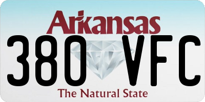AR license plate 380VFC