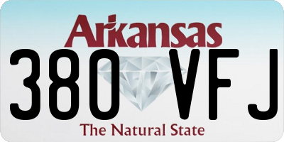 AR license plate 380VFJ