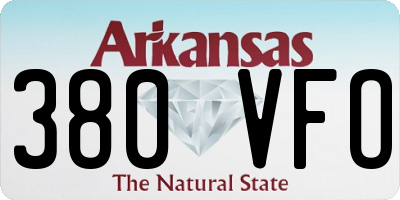 AR license plate 380VFO