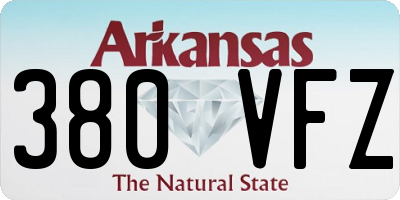 AR license plate 380VFZ
