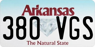 AR license plate 380VGS