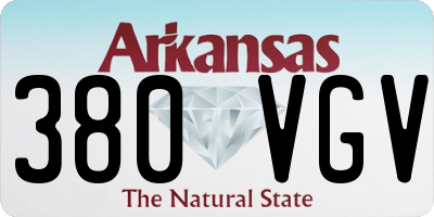 AR license plate 380VGV