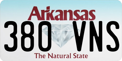 AR license plate 380VNS